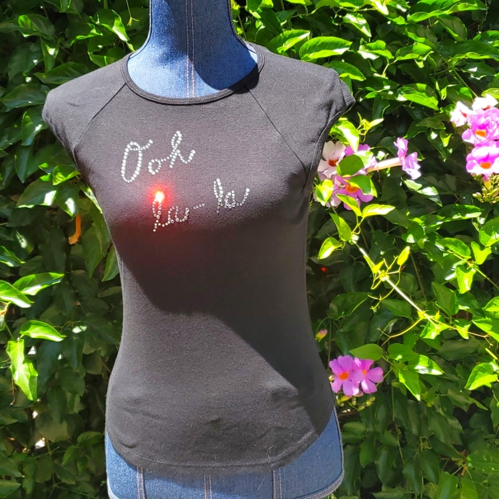 Rhinestone French T